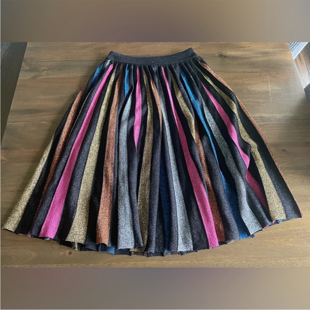 DODO BAR OR - Striped Metallic Skirt - Size XS - Women's